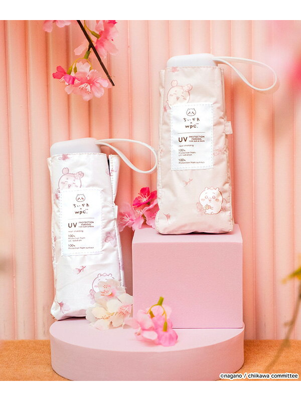 Wpc 傘 ちいかわ ハチワレ コラボ 折りたたみ傘 お花見 レディース 日傘 折りたたみ 遮光 晴雨兼用 可愛い オシャレ かわいい キラキラ インスタ SNS 高校生 中学生 大学生 普段使い ブランド オシャレ女子 大きい 雨傘 レイングッズ 梅雨 雨対策 ちいかわ 801-CK07-102のサムネイル