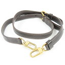ルイヴィトン バッグ用 最長108cm ショルダーストラップ レザー ダークブラウン レディース【中古】綺麗 本物 LOUIS VUITTON