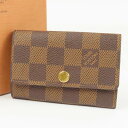 ルイヴィトン ミュルティクレ6 6連 RFID ダミエ キーケース PVC エベヌ ユニセックス【中古】極美品 本物 LOUIS VUITTON