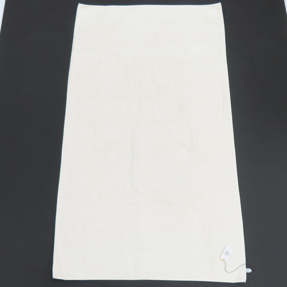 エルメス ステアーズ バスタオル 大判 タオルケット タグ付き コットン100% タオル コットン アイボリー ユニセックス【中古】未使用品 本物 HERMES