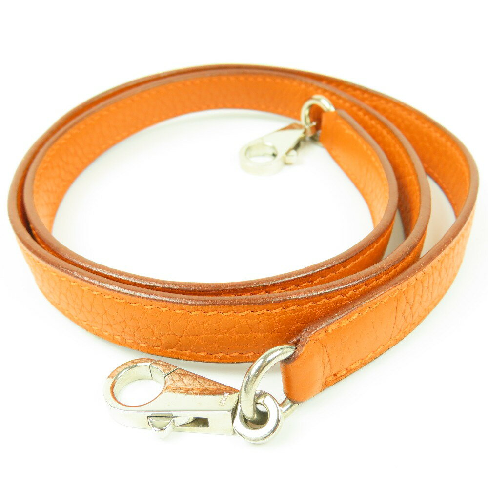 楽天Hybridエルメス ケリー ボリード用 バッグ用 全長90cm S金具 ショルダーストラップ トリヨンクレマンス オレンジ ユニセックス【中古】極美品 本物 HERMES