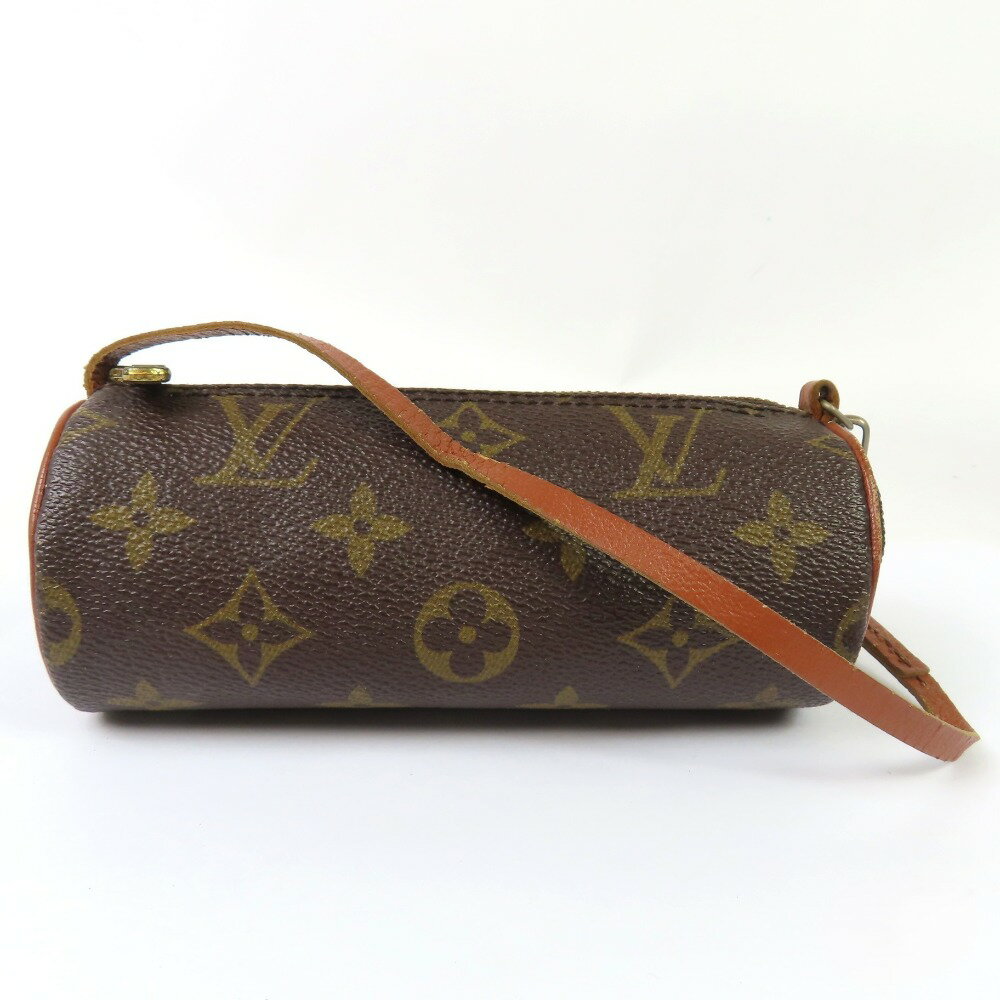 ルイヴィトン パピヨン用 バッグ用 小物入れ ミニバッグ モノグラム ポーチ PVC ブラウン レディース【中古】綺麗 本物 LOUIS VUITTON(4.0)