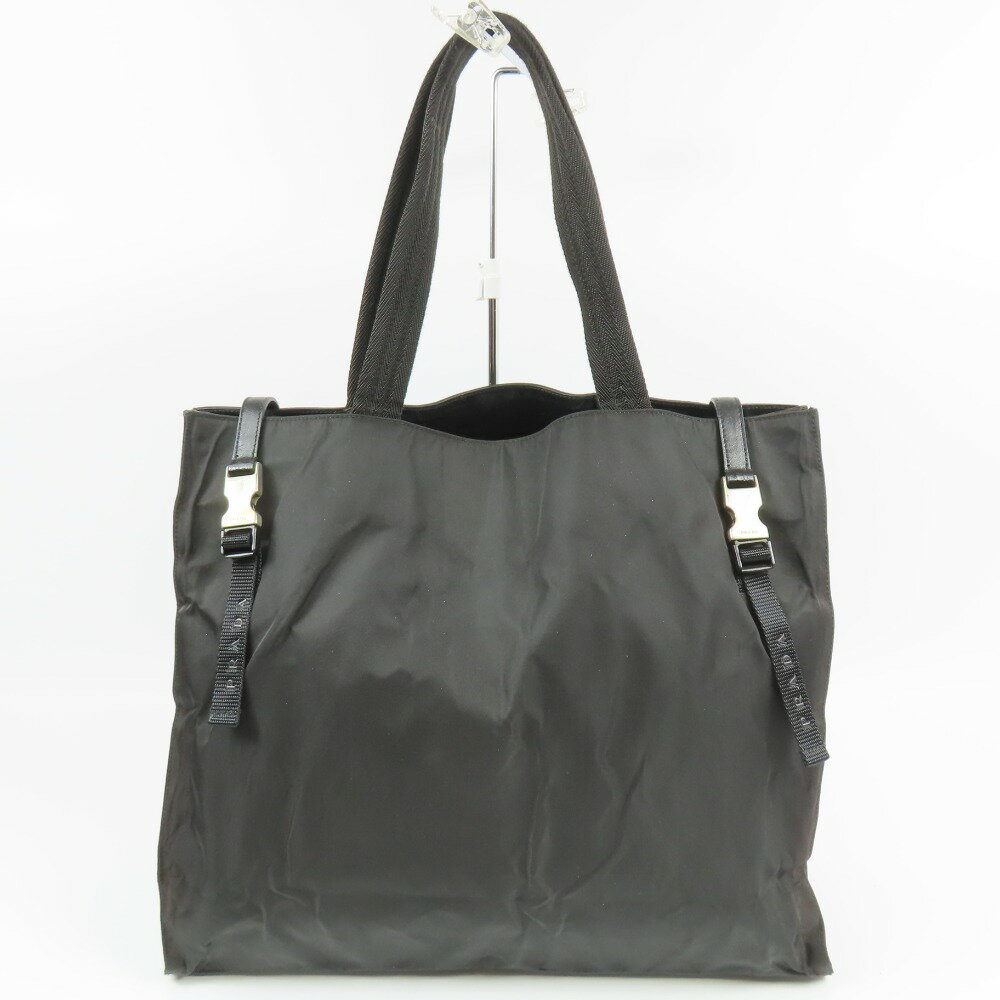 乐天商城 - プラダ ロゴ トートバッグ ヴィンテージ ショルダーバッグ ナイロン ブラック メンズ【中古】 本物 PRADA