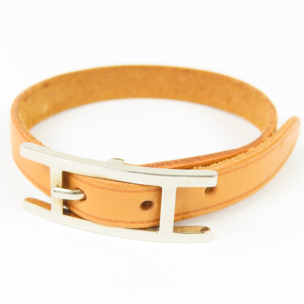 Rakuten - エルメス アピ アクセサリー ヴィンテージ ブレスレット レザー ブラウン レディース【中古】美品 本物 HERMES