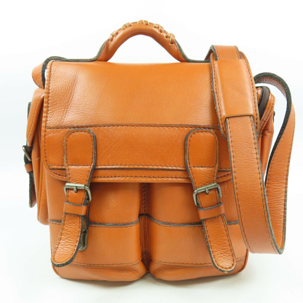 乐天商城 - ポーター 現行 吉田カバン バロン 2WAY ショルダーバッグ ハンドバッグ レザー チャ メンズ【中古】綺麗 本物 PORTER