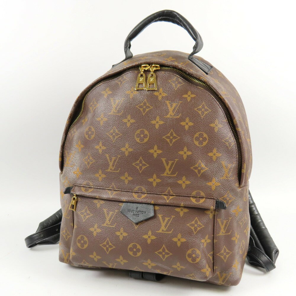 LOUIS VUITTON - ルイヴィトン パームスプリングスMM バッグ バックパック モノグラム リュック・デイパック PVC ブラウン レディース【中古】 本物 LOUIS VUITTON