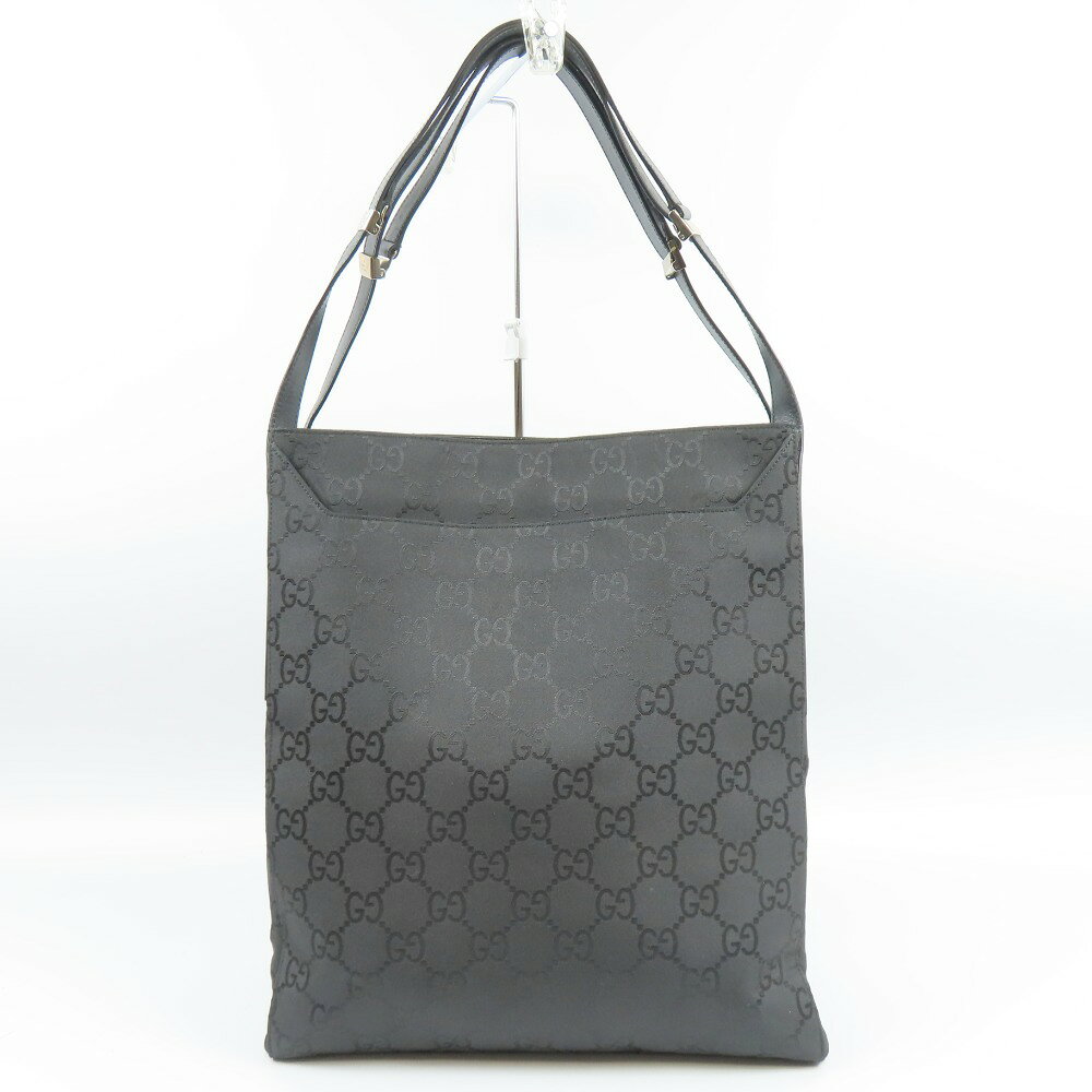 gucci///////////////\\\\\\\\\\\\\\\\\\\\\\\\\\\\\\\' - グッチ 0021043 トートバッグ ヴィンテージ ショルダーバッグ ナイロンキャンバス/レザー ブラック メンズ【中古】極美品 本物 GUCCI
