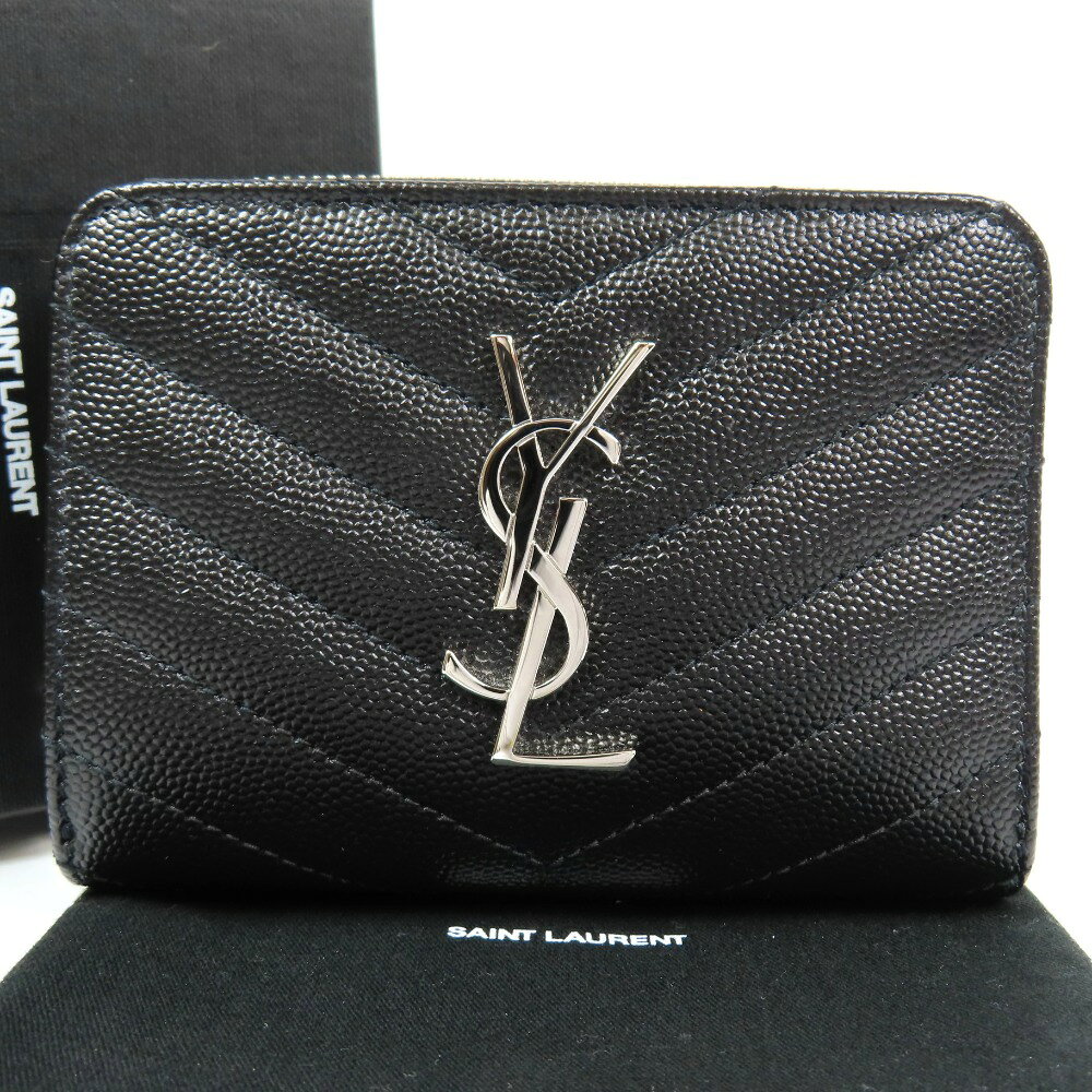 SAINTLAURENT コンパクト財布 SAINT LAURENT サンローラン 財布 二つつ折り アップタウン コンパクト