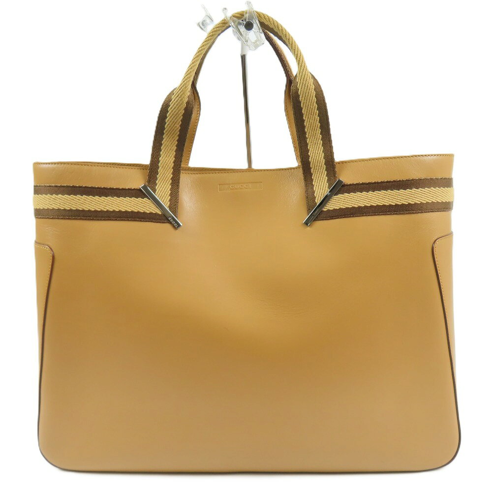 gucci///////////////\\\\\\\\\\\\\\\\\\\\\\\\\\\\\\\' - グッチ トートバッグ ヴィンテージ ハンドバッグ レザー ベージュ レディース【中古】綺麗 本物 GUCCI