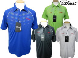 タイトリスト ポロシャツ メンズ Titleist/タイトリストドットプリント半袖ポロシャツ/TSMC1414高機能/ウエア