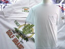 カッター&バックバックプリント半袖Tシャツ/N942(CBM1987)ホワイト【吸汗速乾】