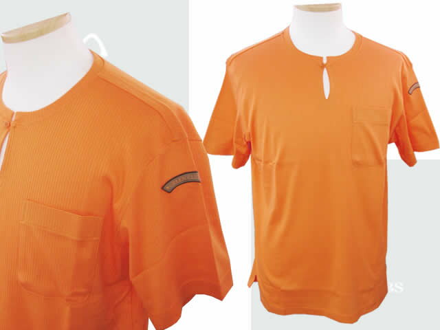 グリーンクラブ半袖シャツ 1421-8605-85オレンジ