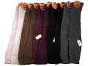【全国送料無料】ワールド2足組特価!在庫処分セールSALE!リブ編みルーズニットソックス・あったかレッグウォーマーロング・ロングソックス・丈45cm、カラー5色、サイズ23-25cm YGAL46049