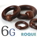 ボディピアス 6G キャプティブビーズリング ウッド素材(1個売り)◆選べる福袋対象◆◆オマケ革命◆