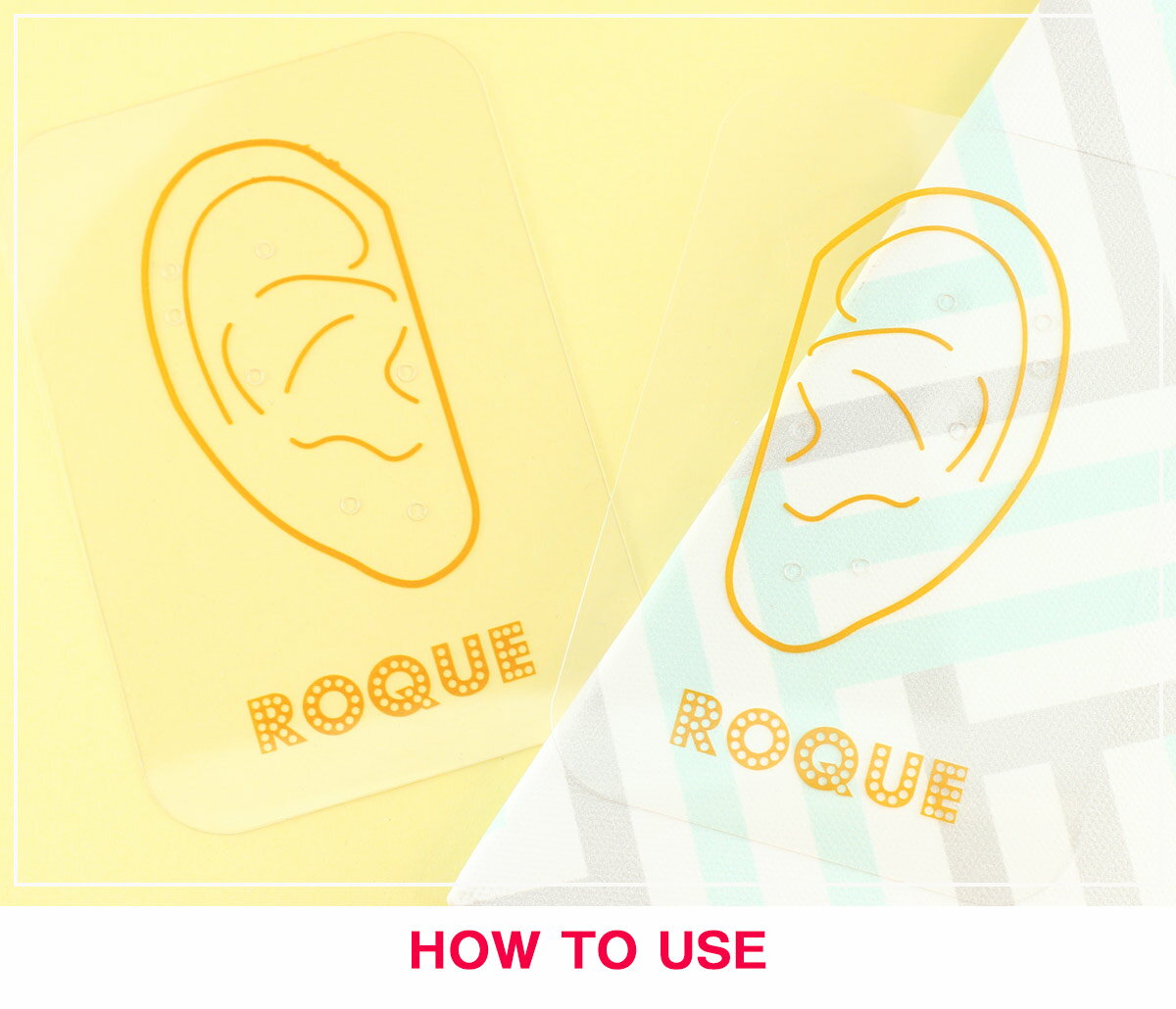 【両耳用】フィッティングカード スタイリング コーディネート ボディピアス シート 左右セット(2個売り)◆オマケ革命◆