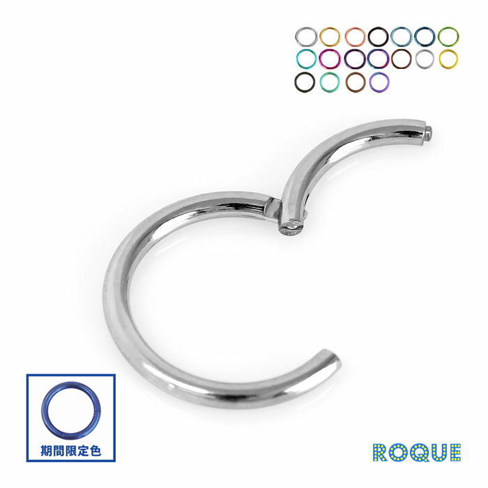 【楽天1位★2冠獲得】ボディピアス 20G 18G 16G 14G シンプル ワンタッチリング セグメントリング ワンタッチピアス クリッカー 軟骨ピアス つけっぱなし ピアス リングピアス フープピアス 金属アレルギー 対応 セカンドピアス フープ キャッチレス (1個売り)◆オマケ革命◆