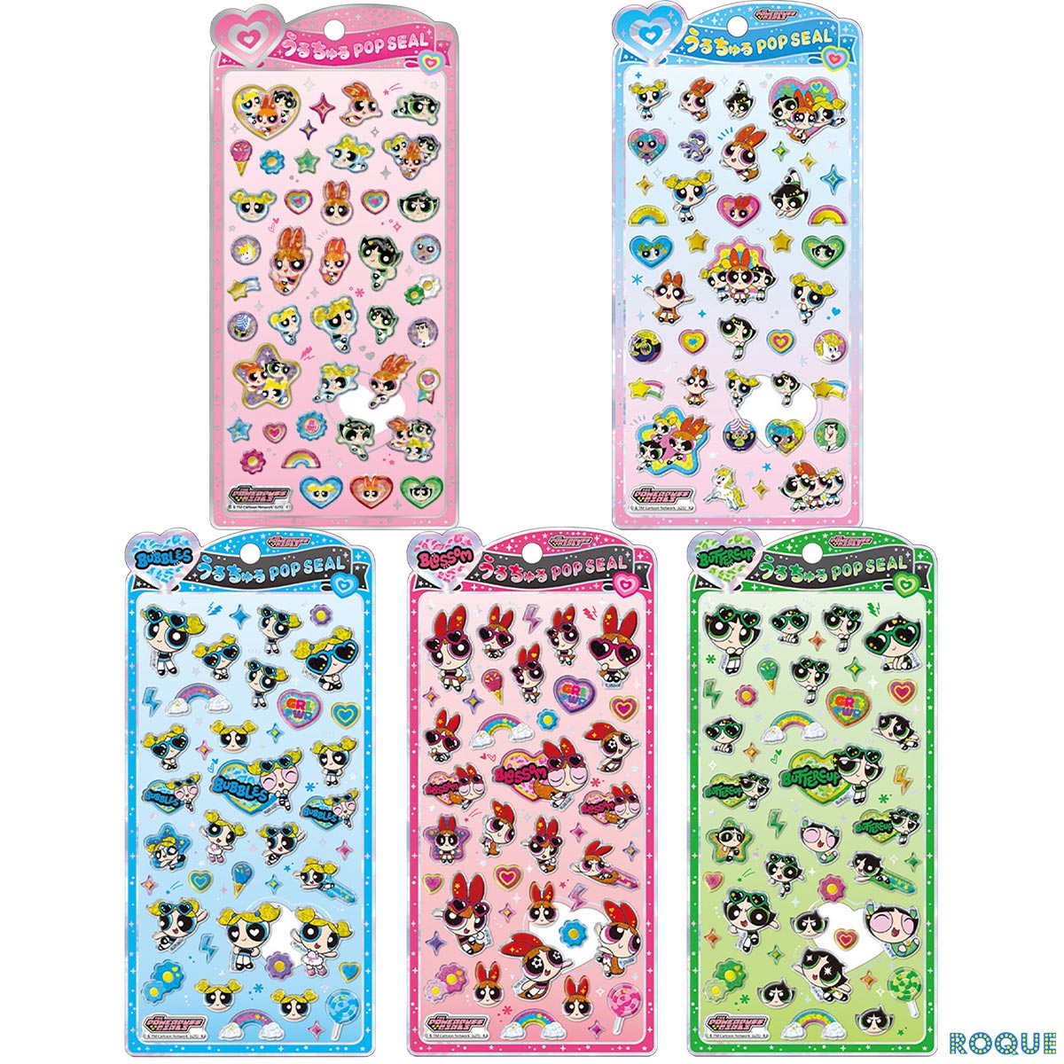 【パワーパフガールズ うるちゅるポップシール】 The Powerpuff Girls 5種類 ブロッサム バブルス バターカップ カートゥーンアニメ(1個売り)