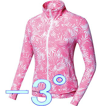 【レディース】【体感温度 -3°】【UPF 50+】【手の甲まで】【MEGA Golf 夏の雪 Zip Up Jacket】 メガゴルフ 夏の雪 ジップアップ ジャケット uvカット 冷感 スポーツ ゴルフ 【UV-F405 Series】【ウィメンズ】