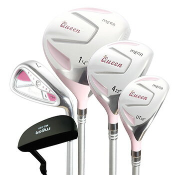 【レディース】【MEGA Queen Club Set】 やさしさを実現 メガ クィーン クラブセット 10本 (2Wood・1UT・6Iron・Putter) 【送料無料】【smtb-k】【kb】