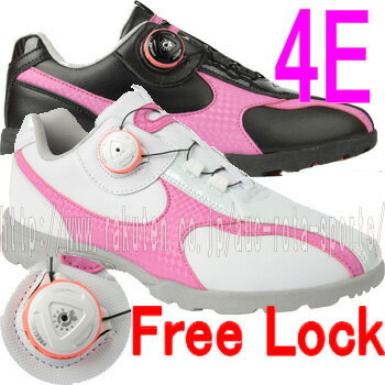 【在庫処分価格】【ダイヤル フリーロック】【レディース】【MEGA Walking Spikeless Golf Shoes】 メガ スパイクレス ウォーキング スパイクレス ゴルフシューズ 【MG-66】 02P05Nov16