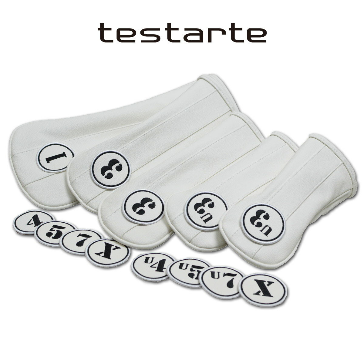 テスタルテ ヘッドカバーセット ドライバー フェアウェイウッド ユーティリティー メンズ 白 73919141s05【 あす楽 送料無料 】[ testarte スタッツ STATS 1W FW UT ギフト かっこいい おしゃれ golf ゴルフ ウェア 新作 プレゼント 即納 父の日 ]
