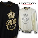 バーニヴァーノ セーター メンズ 秋冬用 白 黒 L ksw4129【 あす楽 送料無料 】[ BARNI VARNO バーニバーノ ヴァーノ 冬 ウール 毛 ...