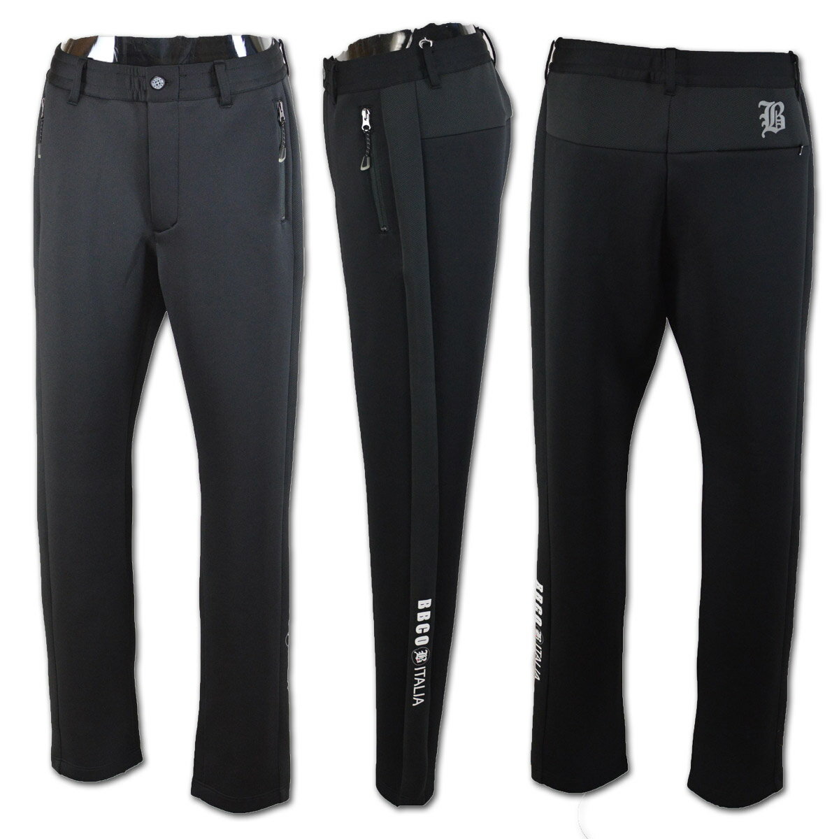ビビコ パンツ メンズ 秋冬用 グレー 黒 M L LL 15-5308-01【 あす楽 送料無料 】 [ BBCO ダンボールニット 大きいサイズ ゴルフ かっこいい おしゃれ ゆったり プレゼント ギフト golf セール アウトレット ]