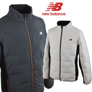 ニューバランス ダウンジャケット メンズ 秋冬用 白 黒 M L LL 012-2220008【 あす楽 送料無料 】 [ new balance ゴルフウェア ゴルフ golf 長袖 ブルゾン ダウン 大きいサイズ かっこいい ギフト プレゼント セール アウトレット ]