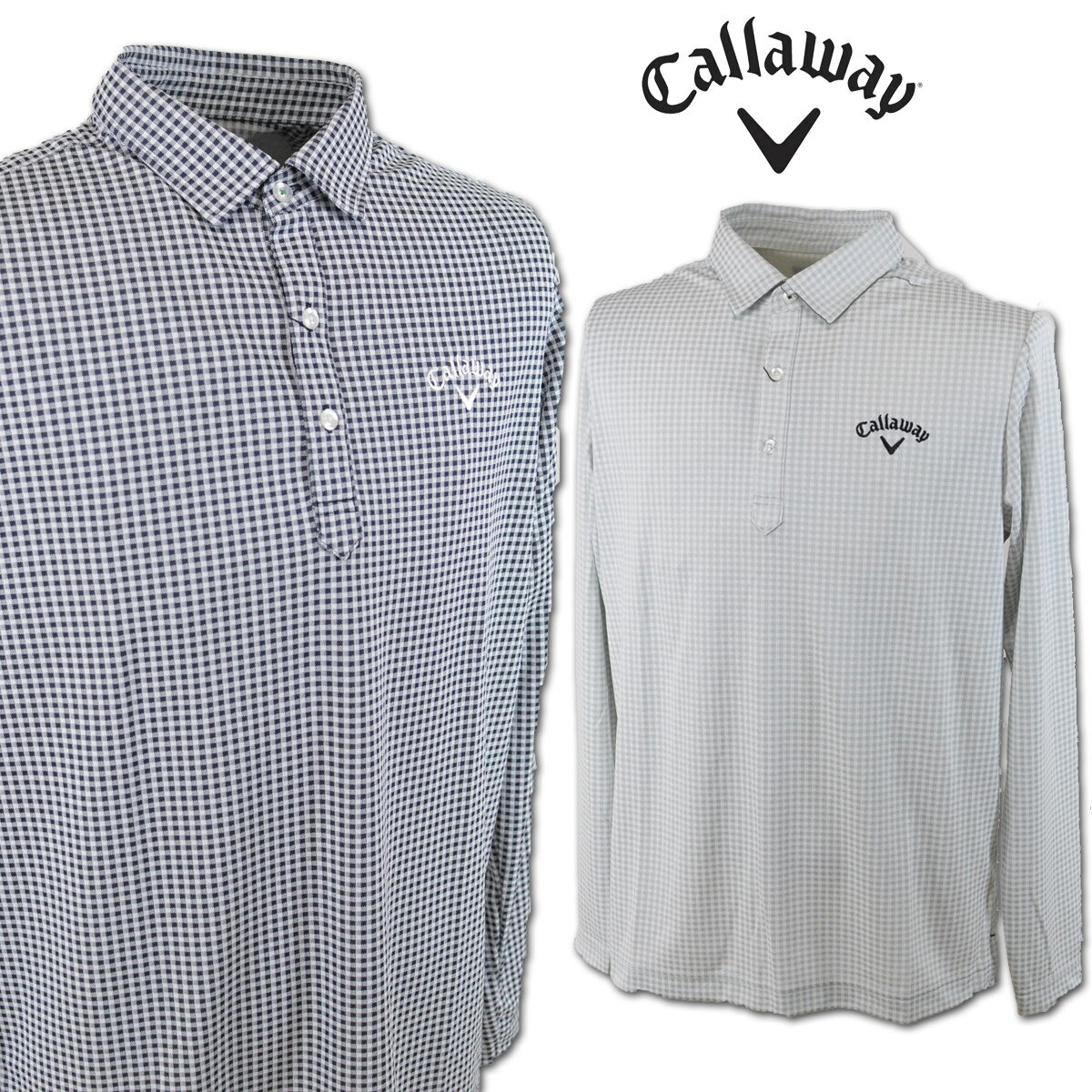 キャロウェイ 長袖ポロシャツ メンズ 春夏用 紺 グレー M L LL c23133101【 あす楽 送料無料 】[ Callaway ゴルフウェア ウェア 長袖 ポロシャツ かっこいい おしゃれ 新作 ギフト プレゼント セール アウトレット ]