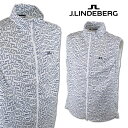 J.リンドバーグ ベストブルゾン メンズ 春夏用 白 M L 071-48374-04【 あす楽 送料無料 】 [ J.LINDEBERG Jリンドバーグ ジェ...