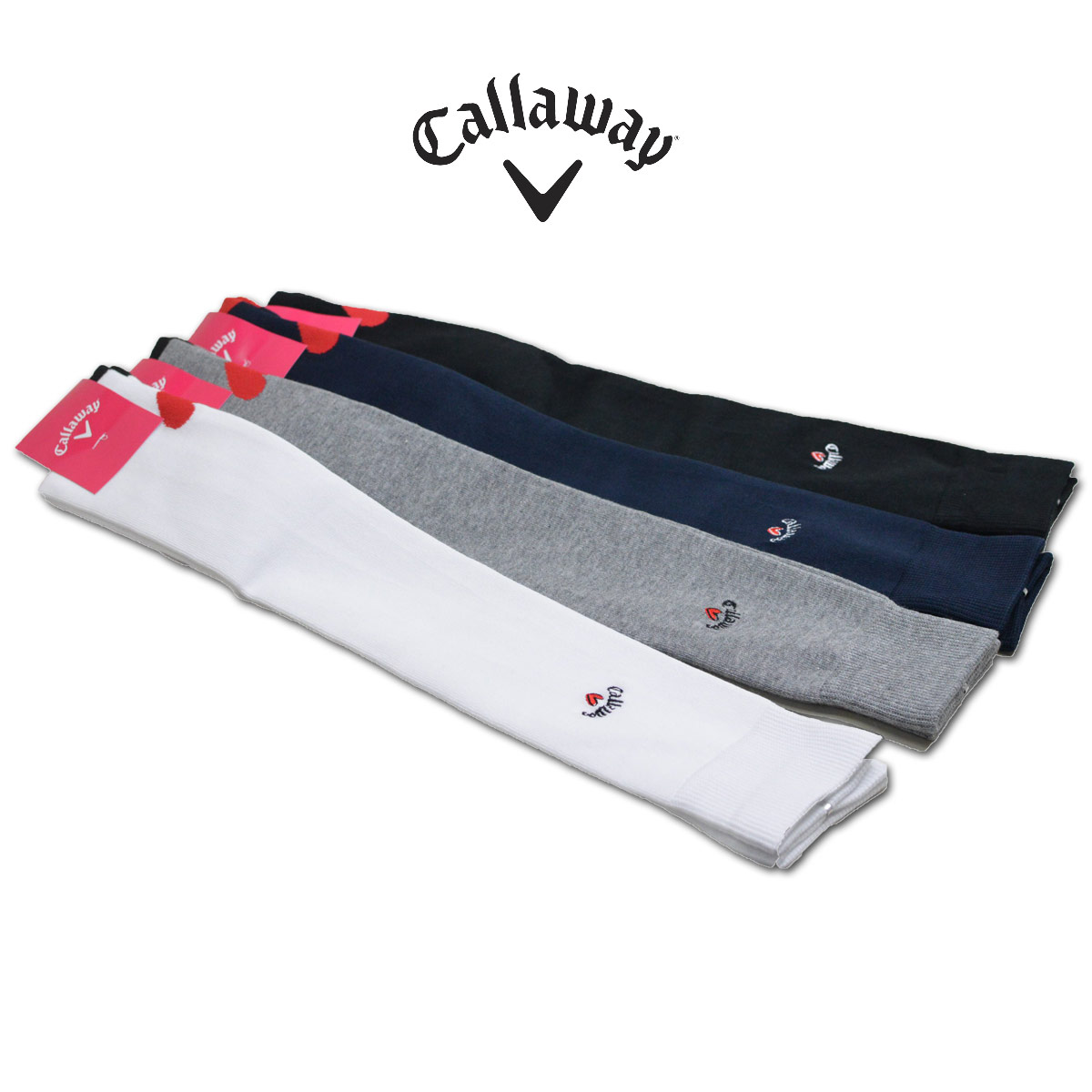 キャロウェイ ニーハイソックス レディース 黒 グレー 白 紺 c23193215【 あす楽 】 [ callaway ゴルフウェア ゴルフ golf キャラウェイ スポーツ ソックス ニーハイ ハイソックス 靴下 おしゃれ かわいい ギフト プレゼント ] その1