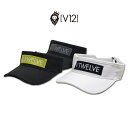 V12 サンバイザー メンズ 黒 白 イエロー v122320cp06【 あす楽 送料無料 】[ ヴィトゥエルヴ バイザー BOX VISOR ギフト かっこい...