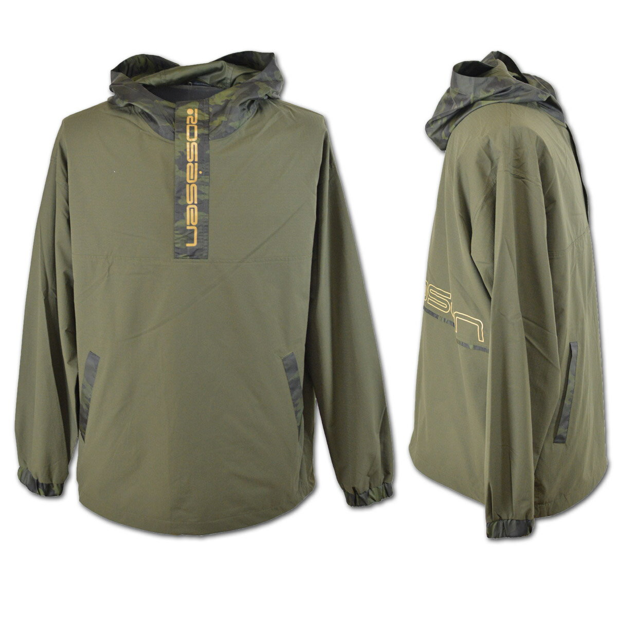 ロサーセン パーカー メンズ 秋冬用 紺 カーキ M L LL 044-59811【 あす楽 送料無料 】 [ ROSASEN ゴルフ ゴルフウェア 長袖 ストレッチ 大きいサイズ おしゃれ かっこいい プレゼント セール アウトレット ]