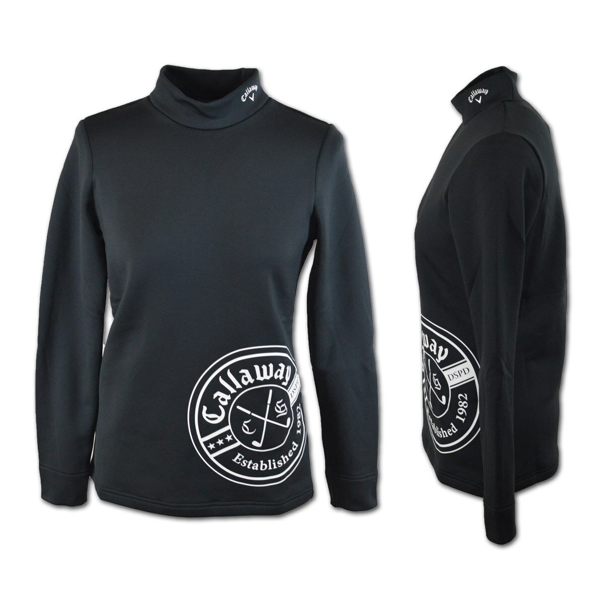 キャロウェイ 長袖ハイネックシャツ レディース 秋冬用 黒 ベージュ S M L c23233206【 あす楽 送料無料 】 [ callaway ゴルフウェア ゴルフ golf キャラウェイ 長袖 シャツ ハイネック モックネック モックシャツ ギフト プレゼント セール アウトレット ]