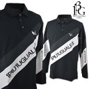 1PIU1UGUALE3 GOLF 長袖ポロシャツ メンズ 秋冬用 黒 白 M L grt192【 あす楽 送料無料 】 [ ウノピゥウノウグァーレトレ ゴルフ...