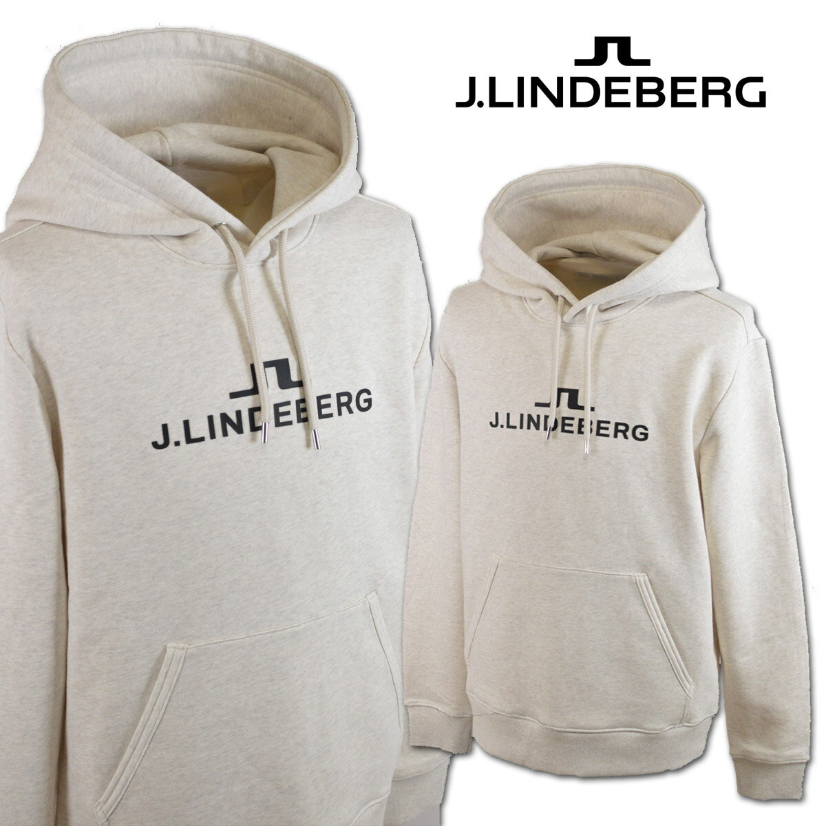 J.リンドバーグ パーカー メンズ 春夏用 ベージュ S M 071-31320-53【 あす楽 送料無料 】 [ J.LINDEBERG Jリンドバーグ ジェイリンドバーグ ゴルフ ウェア ゴルフウェア 長袖 カジュアル 新作 ギフト プレゼント 即納 ]