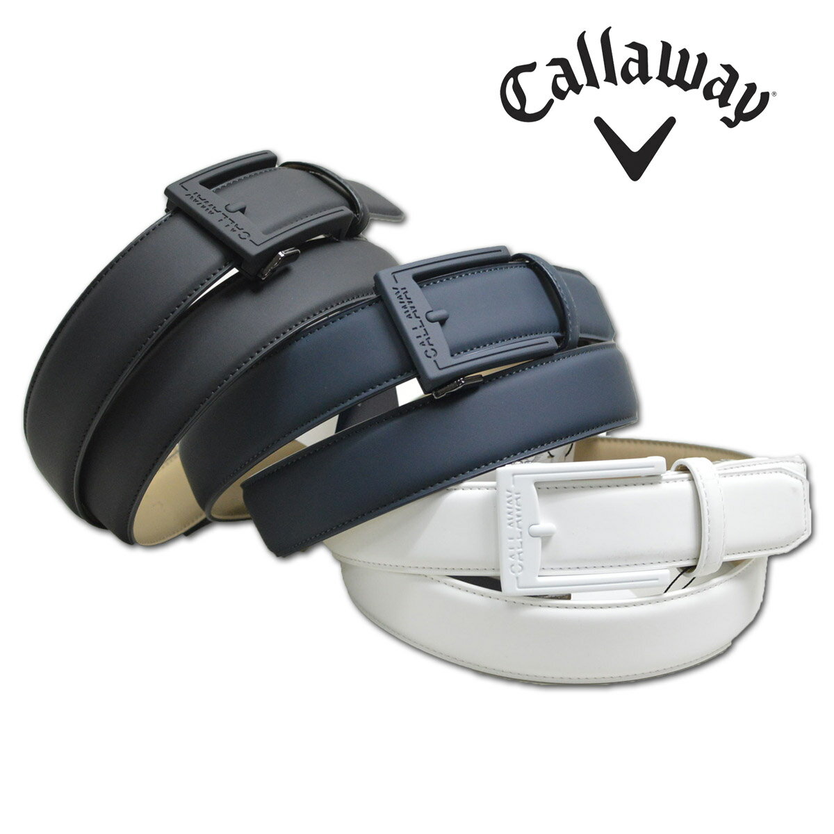 キャロウェイ ベルト メンズ 黒 紺 白 c24192100【 あす楽 送料無料 】 [ callaway ゴルフウェア ゴルフ golf キャラウェイ スポーツ おしゃれ かっこいい ギフト キャロウェイアパレル プレゼント ] その1