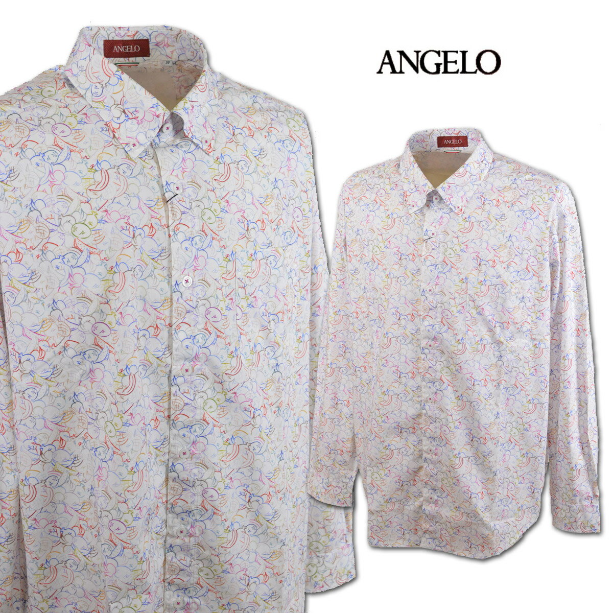 Rakuten - アンジェロ 長袖シャツ メンズ 春夏用 白 LL 31-1101-04【 あす楽 送料無料 】 [ ANGELO 長袖 シャツ ボタンダウン 大きいサイズ ゴルフ かっこいい おしゃれ プレゼント ギフト セール アウトレット アンジェロジャパン 父の日 ]