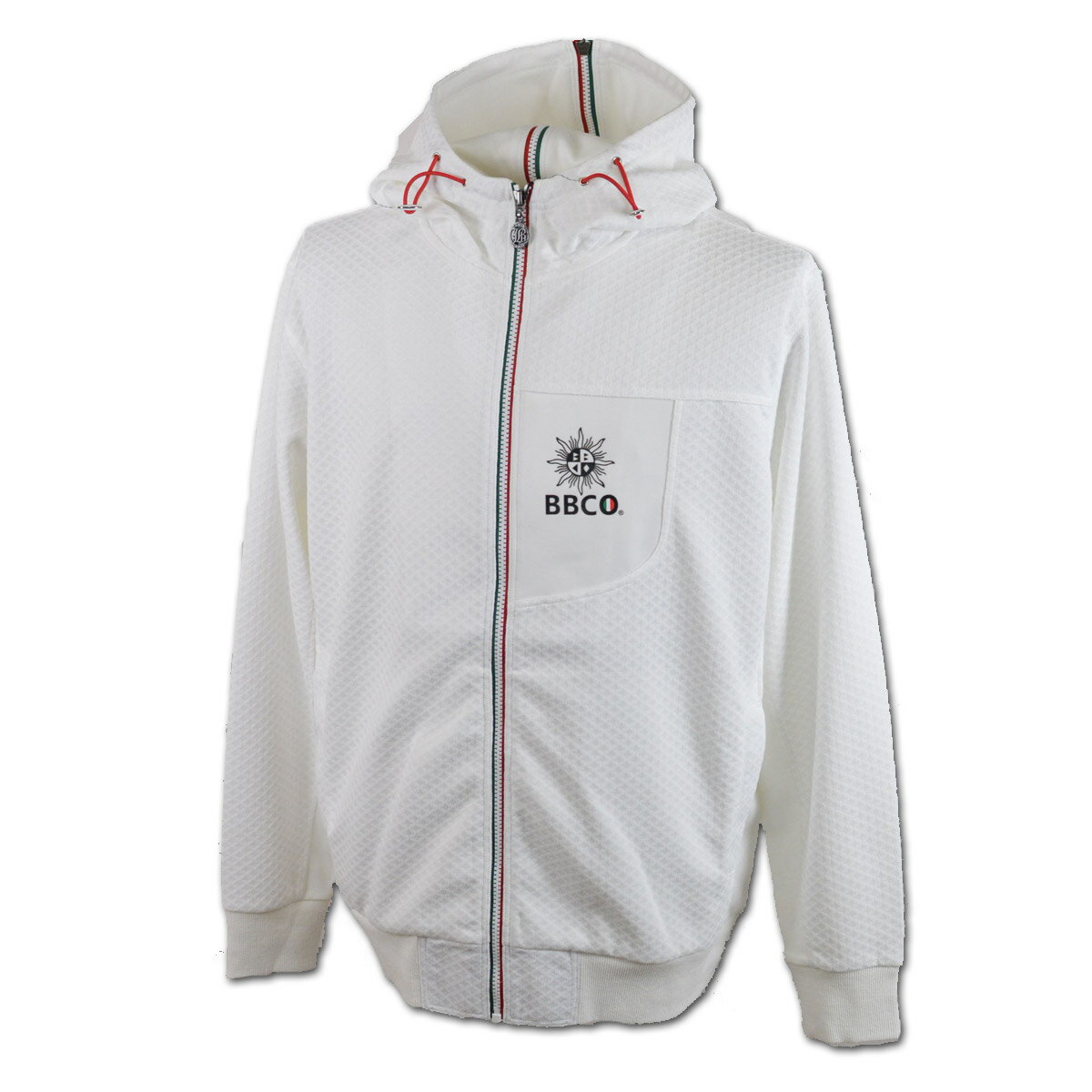 BBCO ビビコ ブルゾン メンズ 春夏用 白 黒 M L LL 21-3109-01【 あす楽 送料無料 】 [ BBCO 長袖 ブルゾン パーカー 大きいサイズ ゴルフ かっこいい おしゃれ プレゼント ギフト セール アウトレット アウター アンジェロジャパン クリスマス ]