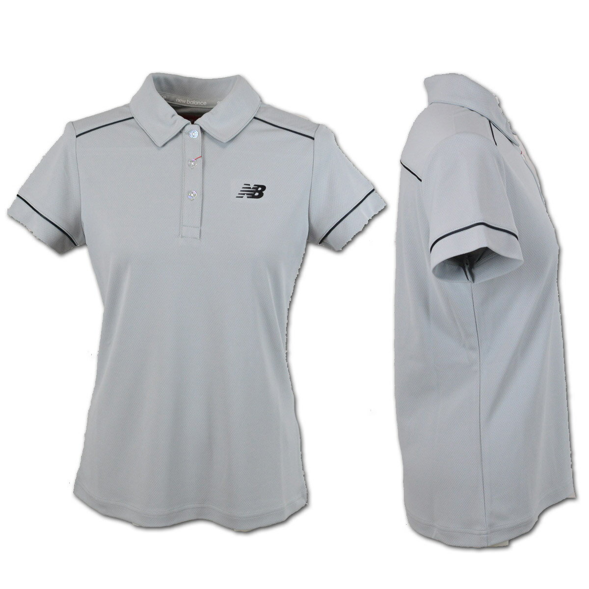 ニューバランス 半袖ポロシャツ レディース 春夏用 ピンク グレー 白 S M L 012-4168503【 あす楽 送料無料 】[ new balance golf ゴルフウェア ゴルフ ウェア 半袖 ポロシャツ ポロ 吸汗速乾 かわいい ギフト プレゼント セール アウトレット クリスマス ]