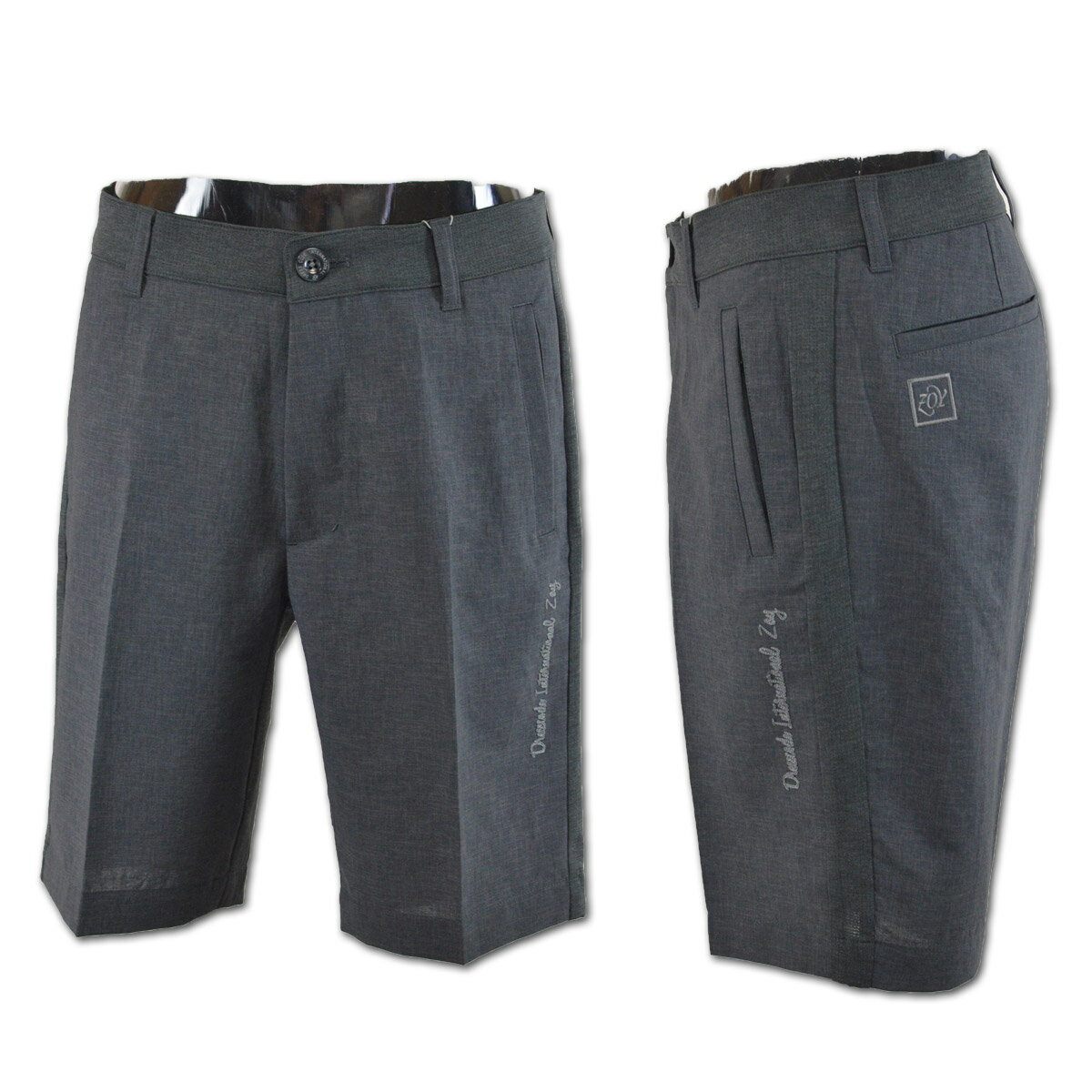 ZOY ショートパンツ メンズ 春夏用 グレー W82 W85 W88 071442425-04【 あす楽 送料無料 】[ ゾーイ ゾイ ゴルフウェア ゴルフ 吸汗速乾 ストレッチ かっこいい おしゃれ golf 高級 レア プレゼント ギフト ハーフパンツ 短パン 夏 セール アウトレット クリスマス ]