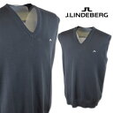 J.リンドバーグ ニットベスト メンズ 秋冬用 グレー M L 071-42970-18【 あす楽 送料無料 】 [ J.LINDEBERG Jリンドバーグ ジ...