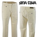 シナコバ パンツ メンズ 秋冬用 アイボリー W80 W84 W88 24215010-300【 あす楽 送料無料 】[ SINACOVA 綿パン ストレッチ ...