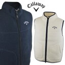 キャロウェイ ベスト メンズ 秋冬用 紺 白 M L LL c24216102【 あす楽 送料無料 】 [ callaway ゴルフウェア ゴルフ golf キ...