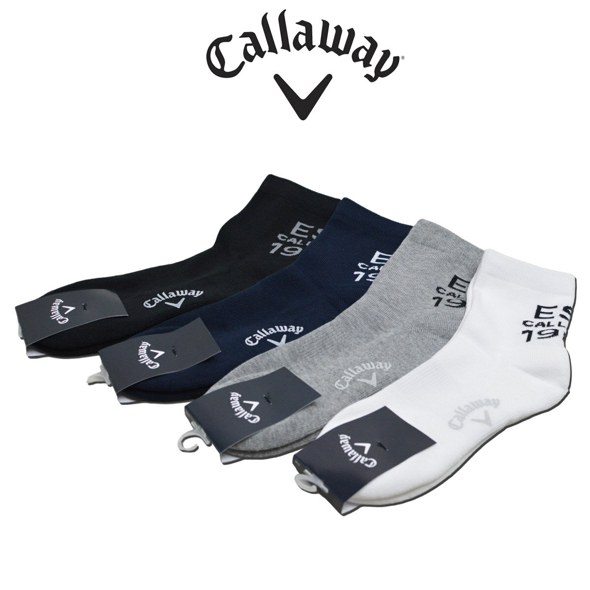 キャロウェイ ソックス メンズ 白 黒 紺 グレー c24293104【 あす楽 】 [ callaway ゴルフウェア ゴルフ golf キャラウェイ スポーツ 靴下 メール便可 おしゃれ かっこいい ギフト プレゼント ]