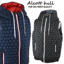アルコットヒル ダウンベスト メンズ 秋冬用 紺 黒 M L LL 45-3501-10【 あす楽 送料無料 】 [ Alcott hill ベスト ダウン ア...