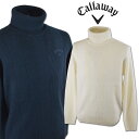 キャロウェイ セーター メンズ 秋冬用 白 紺 M L LL c24218107【 あす楽 送料無料 】 [ callaway ゴルフウェア ゴルフ golf ...