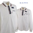 【 あす楽 送料無料 50%OFF 】 カプリ 長袖ポロシャツ メンズ M L LL 7231-2021[ CAPRI 長袖 ポロシャツ ポロ ゴルフ 白 黒 ...