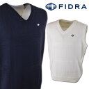 フィドラ ベスト メンズ 秋冬用 白 紺 M L LL fd5stk02【 あす楽 】[ FIDRA ニットベスト Vネック ゴルフウェア ゴルフ レア プレゼ...