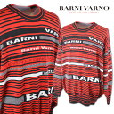 バーニヴァーノ セーター メンズ 秋冬用 赤 LL nsw5109-45【 あす楽 送料無料 】[ BARNI VARNO バーニバーノ ヴァーノ ニット ウー...